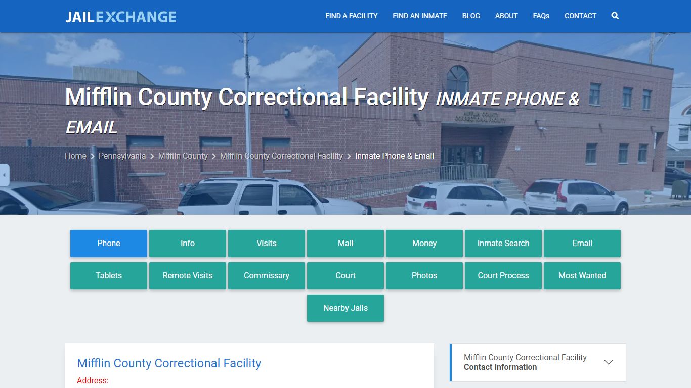 Inmate Phone - Mifflin County Correctional Facility, PA - Jail Exchange